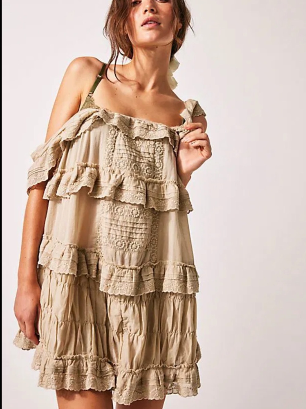 Free people tiered and true romper